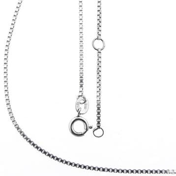 Witgouden Venetiaanse schakelketting, Ophalen of Verzenden, Gebruikt, Goud, Goud