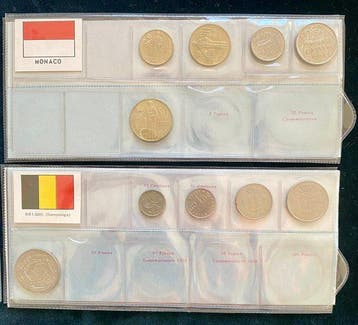 Italië, Monaco, België. Lotto 176 Monete: compresa variante