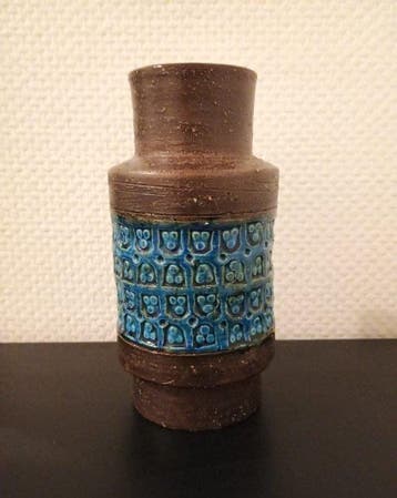 Bitossi - Aldo Londi - Vaas - Keramiek - Blue Rimini, Antiek en Kunst