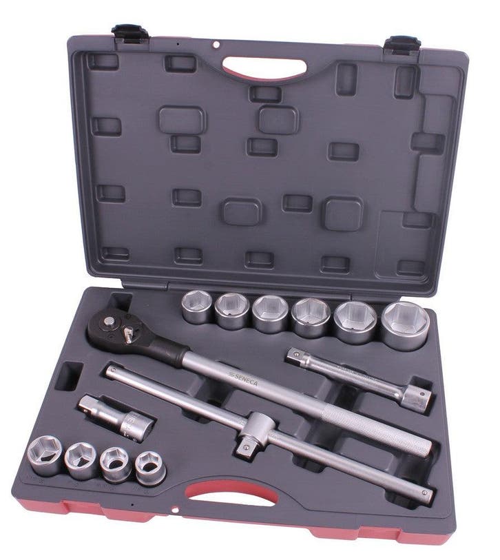 Doppendoos 3/4'' 14 delig professioneel, Doe-het-zelf en Bouw, Gereedschap | Lasapparaten, Ophalen of Verzenden