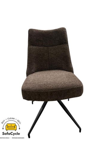 Eetkamerstoelen set van 4 bruin met draaifunctie – overstock, Huis en Inrichting, Verzenden, Nieuw