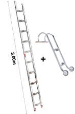Altrex dakladderset met nokhaak 3m, Doe-het-zelf en Bouw, Ophalen of Verzenden, Nieuw, Ladder, 2 tot 4 meter