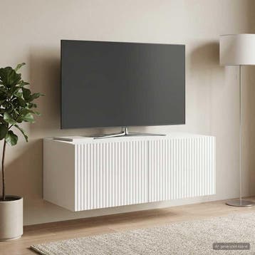vidaXL Wandmontage TV-kast Hoogglans Wit 78,5 x 41 x 30 cm, Verzenden, Nieuw