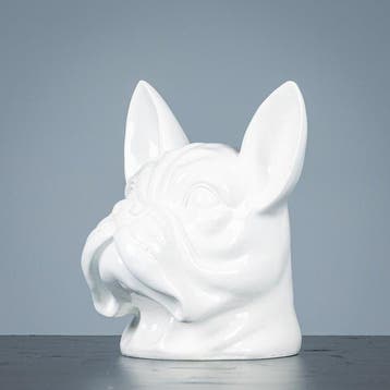 Figure - Decoratieve Buldog kop - polystone
