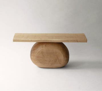 Ros Khavro - Bijzettafel - akazie - Uniek - Japandi-stijl