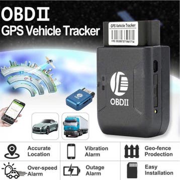 OBD GPS tracker sms volgsysteem auto vrachtwagen OBD2 *zwart, Verzenden