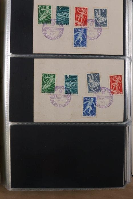 Nederland 1948/2001 - Collectie FDCs en zegels in 1 DAVO, Timbres & Monnaies, Timbres | Pays-Bas