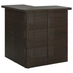 Hoekbartafel bruin 100cm | Retour Deal 47% | Nu kopen!, Verzenden
