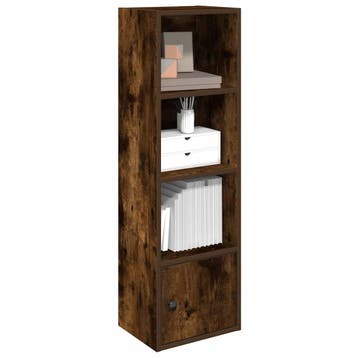 vidaXL Boekenkast 31x24x102 cm bewerkt hout gerookt, Verzenden, Nieuw