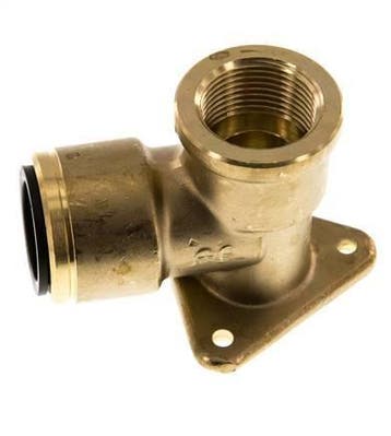 Prise murale G3/4 Femelle x 22 mm Push-in Laiton 16bar, Verzenden