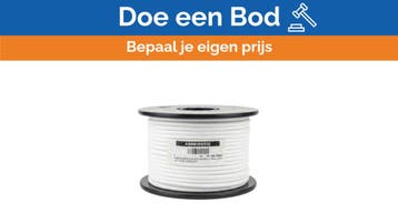 Bieden: Osculati Shock Cord Rope White 8mm - 100m Rol - Sho, Watersport en Boten, Ophalen of Verzenden, Nieuw