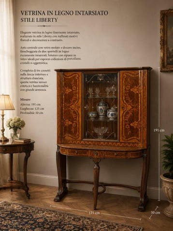 Credenza - Hout, Glas