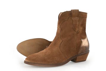 Manfield Cowboy laarzen in maat 37 Cognac, Kleding | Dames, Schoenen, Overige kleuren, Verzenden, Zo goed als nieuw, Manfield