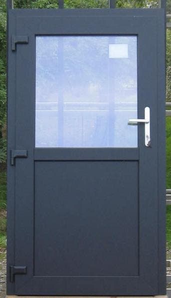 pvc buitendeur , achterdeur , deur 99 x 180 wit / zwart, Doe-het-zelf en Bouw, Deuren en Vliegenramen, 80 tot 100 cm, Minder dan 200 cm