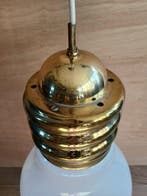 Lampe - Verre, Laiton - XXL - Ère spatiale