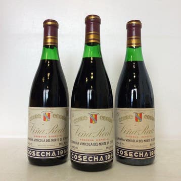1964 C.V.N.E. Viña Real - Rioja Reserva Especial - 3 Flessen, Nieuw