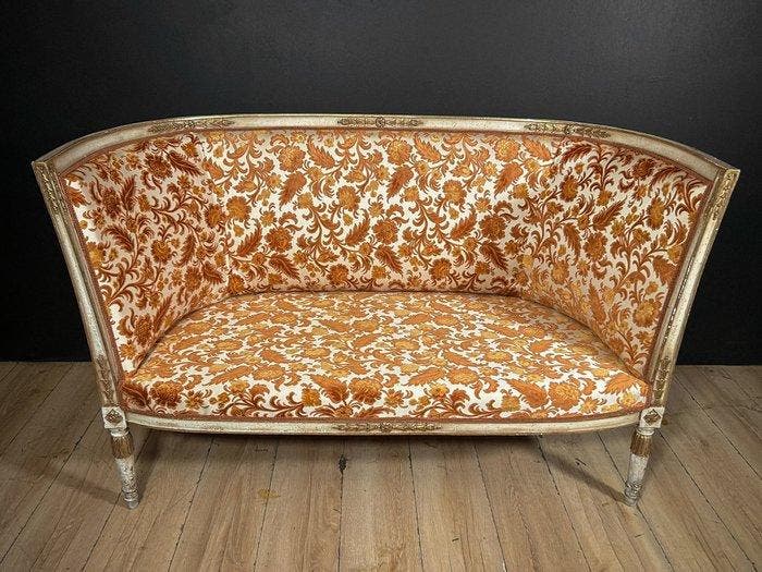 Sofa - Hout, Textiel, Antiek en Kunst, Antiek | Overige Antiek