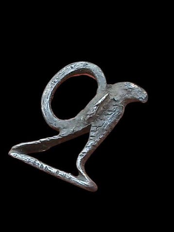 Oud-Romeins, Keizerrijk Zilver Amulet (Zonder minimumprijs), Antiek en Kunst