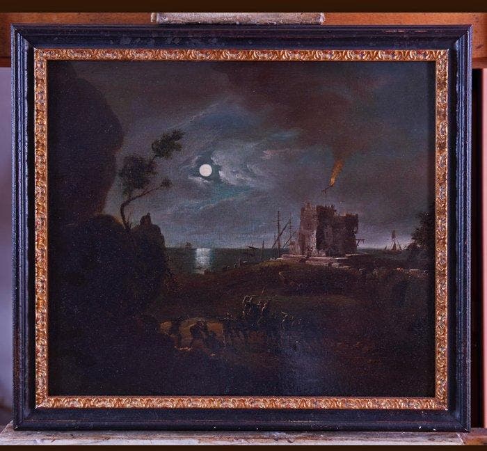 Giovanni Grevenbroeck detto il solfarolo (1650-1699),, Antiquités & Art, Art | Peinture | Classique