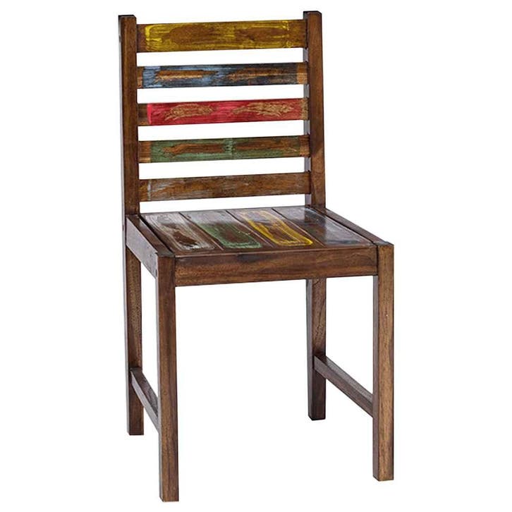 vidaXL Eetkamerstoelen 2 st massief gerecycled hout, Huis en Inrichting, Stoelen, Nieuw, Verzenden