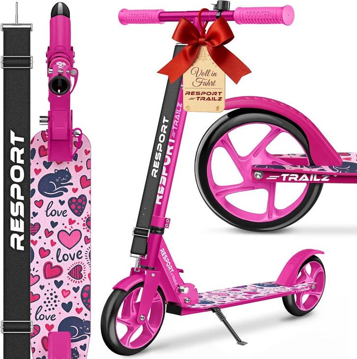 Kinderstep - Verstelbaar - Vouwbaar - Roze - RE:SPORT, Fietsen en Brommers, Steps, Nieuw, Verzenden