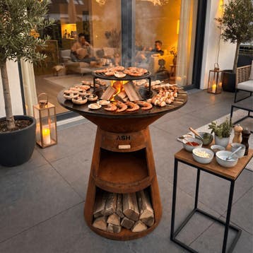 ASH Freya Plancha BBQ Cortenstaal, Tuin en Terras, Verzenden, Nieuw