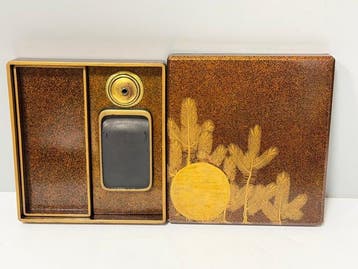 Suzuribako/Writing box - Doos - Verfijnde antieke suzuribako