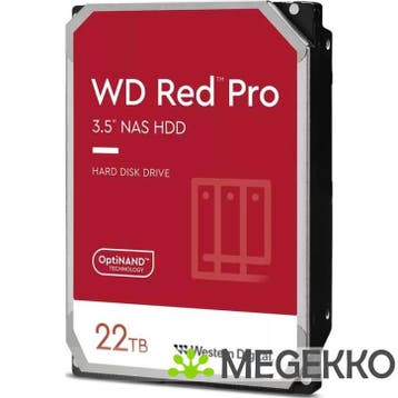 WD HDD 3.5  22TB S-ATA3 WD221KFGX Red Pro, Computers en Software, Harde schijven, Verzenden, Nieuw