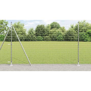 vidaXL Euro-hek met betonnen voetstuk 10 x 1,5 m, Verzenden