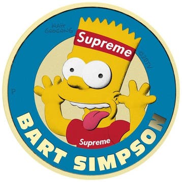 Tuvalu. 1 Dollar 2022 Bart Simpson 1 Oz, (.999)