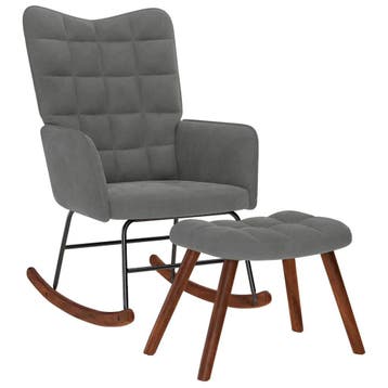 Schommelstoel fluweel | Retour deal | 34% korting, Verzenden, 75 tot 100 cm, Zo goed als nieuw, Stof