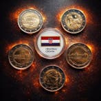 Croatie. 2 Euro 2023/2025 (5 coins) (Sans prix de réserve)