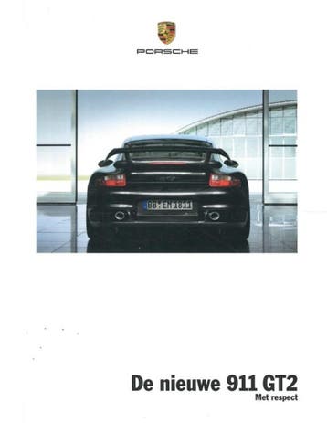 2008 PORSCHE 911 GT2 HARDCOVER BROCHURE NEDERLANDS, Boeken, Nieuw