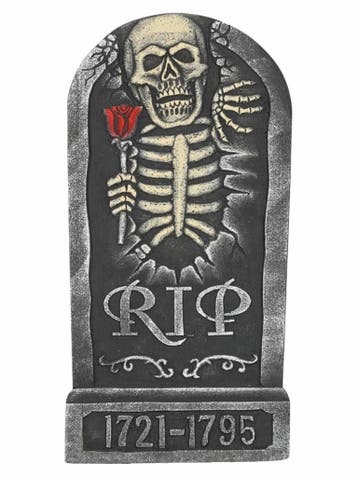 Halloween Grafsteen Tulp 65cm, Verzenden, Nieuw