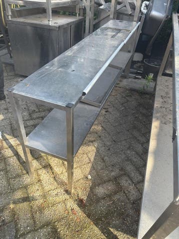 RVS Opzet met Onderschap 201 X 37 X 77CM (B x D x H) Wordt s, Ophalen of Verzenden