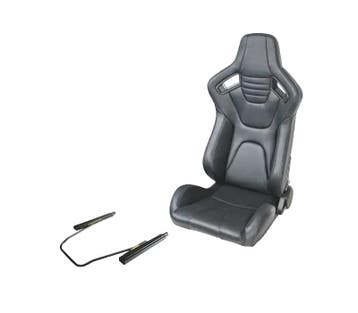 KIT SIÈGE BAQUET SPORT UNIVERSEL CUIR NOIR STYLE SPORTSTER, Verzenden, Nieuw