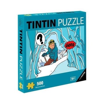 Kuifje Grot in Tibet Puzzel + Poster (500 stukken), Ophalen of Verzenden