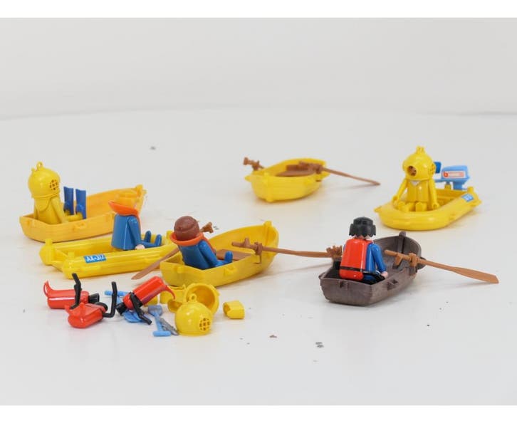 Playmobil bootje varen combinatie uit sets 3570 & 3574 #9602, Hobby en Vrije tijd, Modelbouw | Overige, Gebruikt, Ophalen of Verzenden