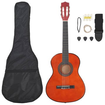 vidaXL 8-delige Gitaarset klassiek beginner 3/4 36, Verzenden, Nieuw
