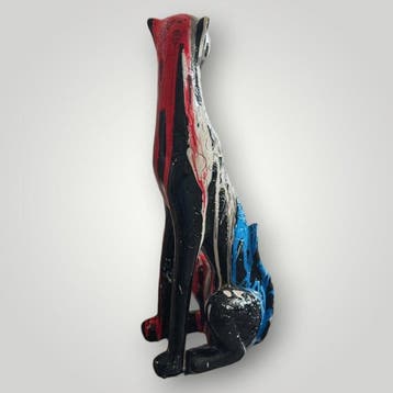 RED - sculptuur, Panther frenchy xxl - 44 cm - Hars - 2026