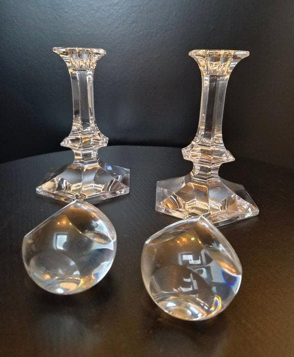 Val Saint Lambert - Chandelier hexagonal (4) - Cristal - &, Antiek en Kunst, Curiosa en Brocante