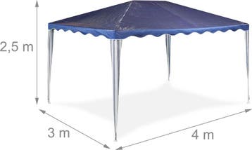 partytent - 3 x 4 m - zonder zijwanden - waterdicht -, Tuin en Terras, Verzenden, Nieuw