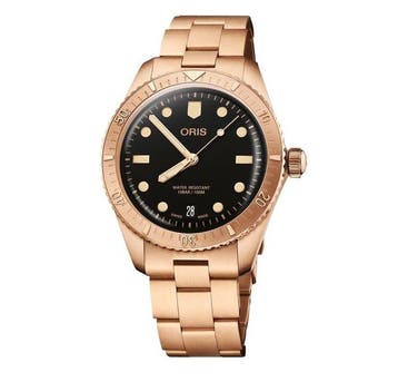 Oris - Divers Sixty-Five Cotton Candy Sepia - Full Bronze -, Nieuw