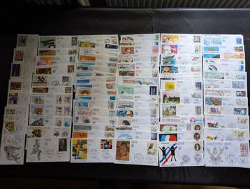 France 1980/1990 - FDC Lettres et Maxi cartes - 150