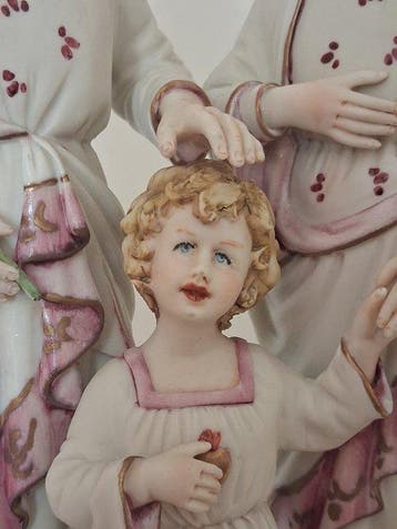 Beeld, Heilige Familie - 30 cm - Porselein