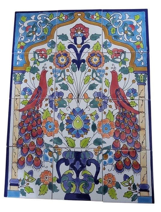 Carreau - Panneau mural en céramique tunisienne - 12, Antiek en Kunst, Kunst | Designobjecten