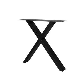 Stalen X-poot 10x4 cm Zwart 1 stuk, Verzenden, Nieuw