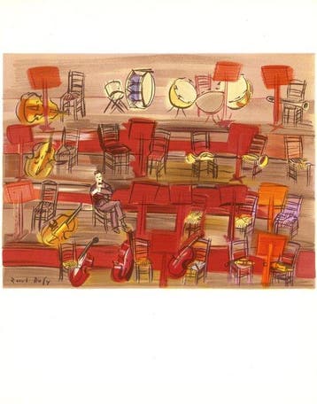 Raoul Dufy (1877-1953) - Lorchestre - 2 lithographies