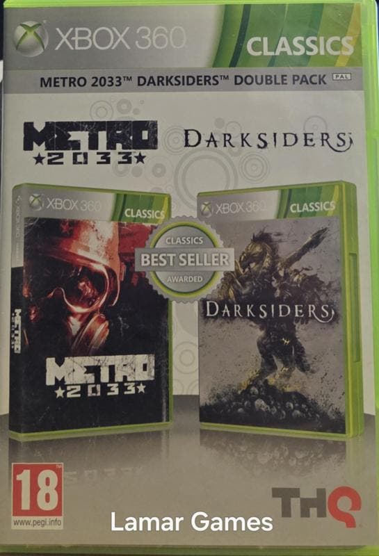 Metro 2033 Darksiders double pack (xbox 360 used game), Games en Spelcomputers, Games | Xbox 360, Ophalen of Verzenden