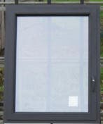 pvc raam , chassis , kozijn , venster 94 x 117 zwart 9017, 75 tot 150 cm, Kunststof, Raamkozijn, Nieuw